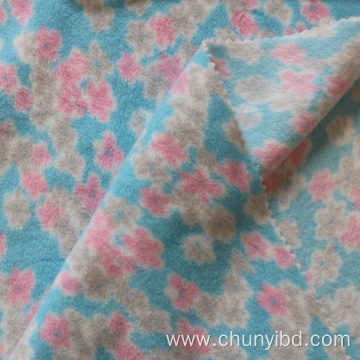 Latest Design High Quality Poly100 Spring Flowers Pattern Printed Polar Fleece For Sofa Cover Garments Customized Color